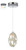 Ovale Mini Pendant 1 LED Light  White
