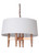 Ella 4 Light Chandelier in Satin Brass