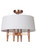 Ella 4 Light Semi Flush in Satin Brass