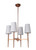 Ella 4 Light Pendant in Satin Brass