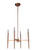 Ella 4 Light Pendant in Satin Brass