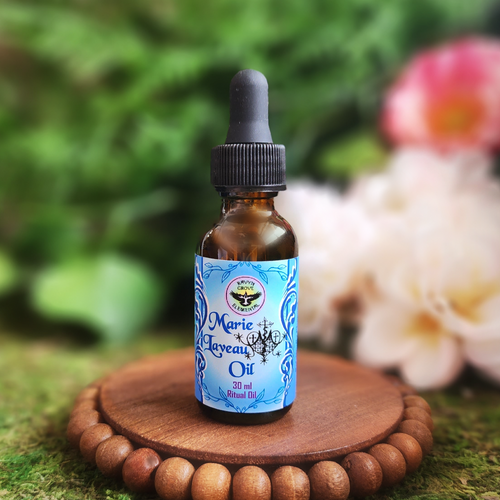 Use Ravyn Grove Elemental's Marie Laveau Oil to Invoke the power of Marie Laveau’s magick for the purposes of domination, love, or to get your heart’s desires, including money. Use Ravyn Grove Elemental's Marie Laveau Oil to Invoke the power of Marie Laveau’s magick for the purposes of domination, love, or to get your heart’s desires, including money.