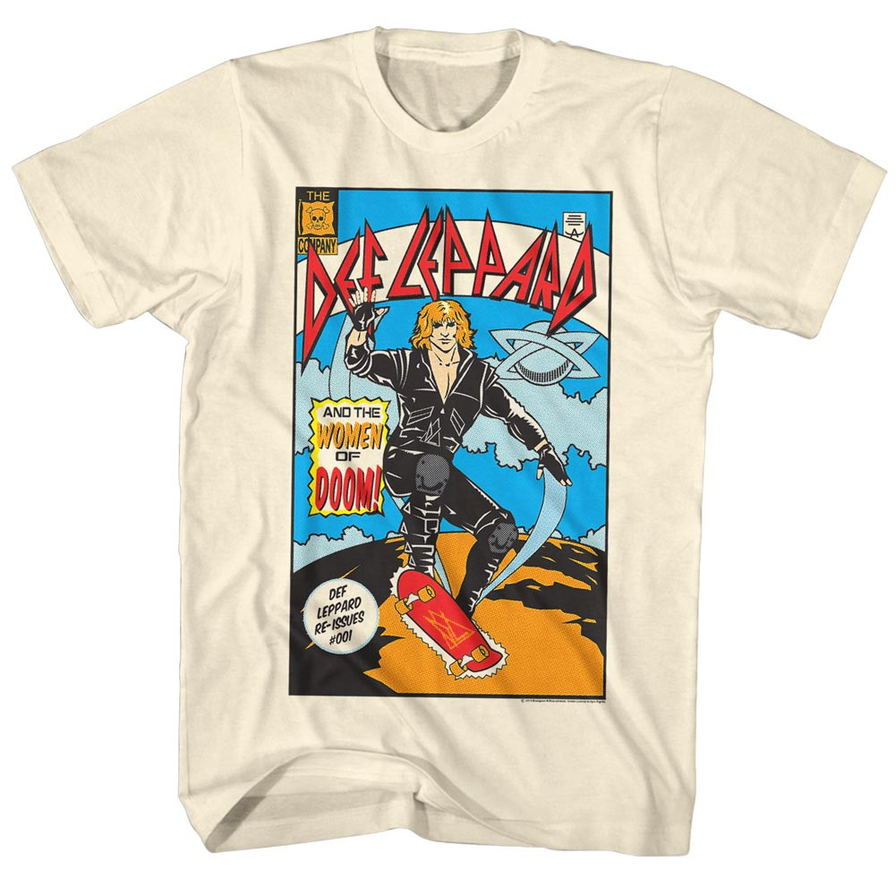 Def Leppard sk8コミックTシャツ XL 80s Def Leppard Comic t shirt