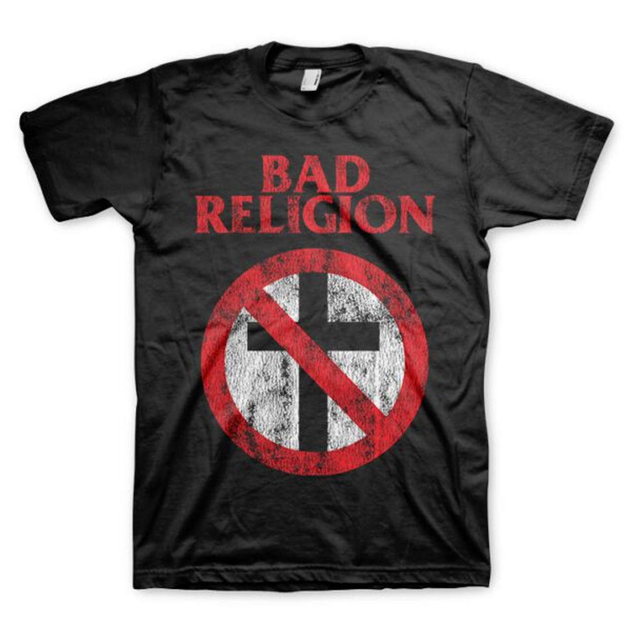 sneen retning Modish Bad Religion Distressed Crossbuster Logo Mens T-shirt