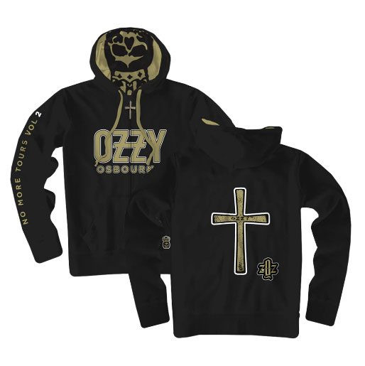 ozzy osbourne zip up hoodie