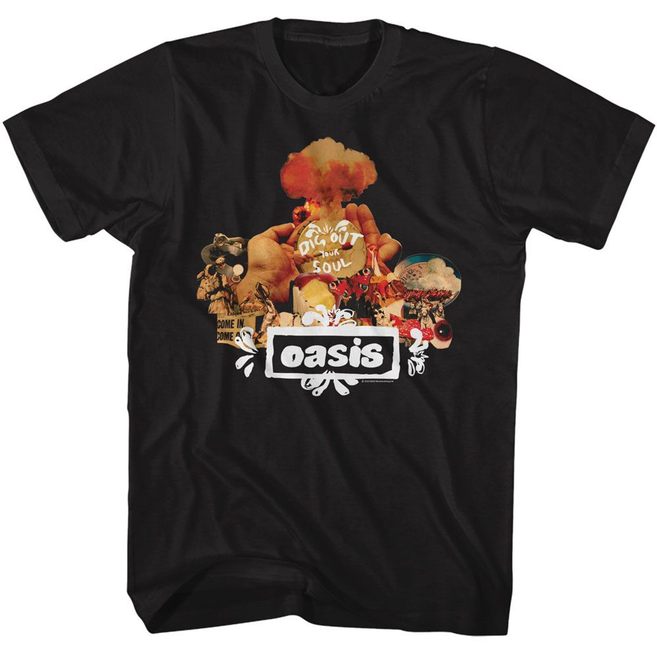 【新品・未使用】oasis dig out your soul ツアーTシャツ Oasis ツアーTシャツ DIG OUT YOUR SOUL ブラック S