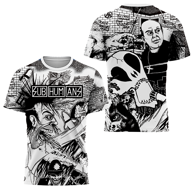 Subhumans All‑Over Print Shirt – Limited BRB&HC Punk Collaboration