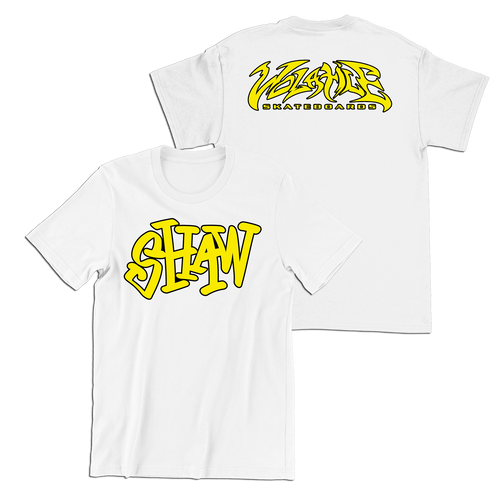 Shaw Skateboards | Logo | Men's  White T-shirt