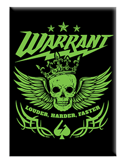 Warrant | Green Skull | Magnet