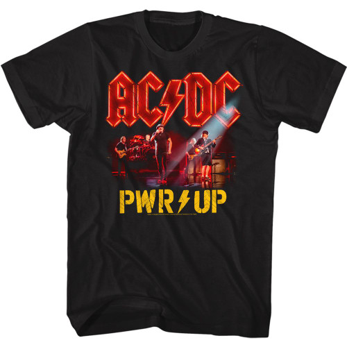 ACDC | Power Up Band Photo | Mens Black s/s Tee