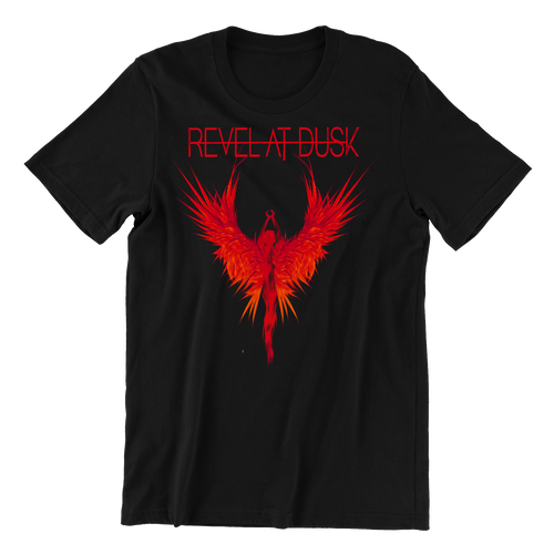 Revel At Dusk | Burning Wings | Mens Tee Red