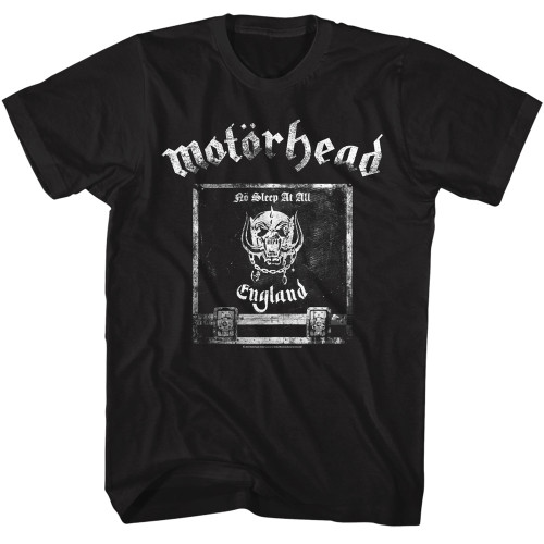 Motorhead No Sleep At All black s/s mens tee