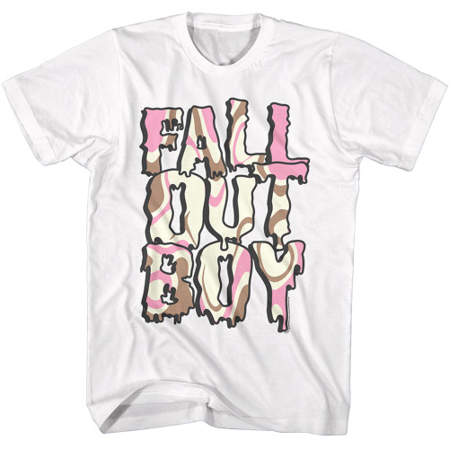 Fall Out Boy Neapolitan Logo white s/s tee