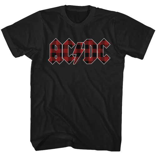 ACDC Back In Plaid s/s tee