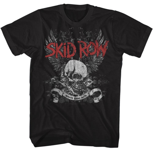 Skid Row Red Logo black s/s tee