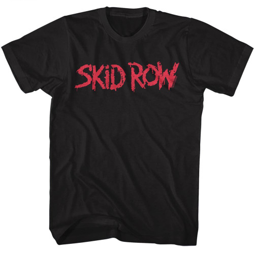 Skid Row Red Logo black s/s tee