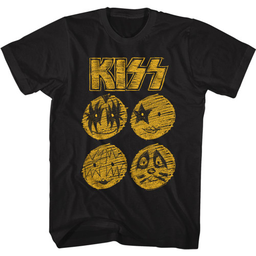 KISS BAND SKETCH BLACK s/s tee