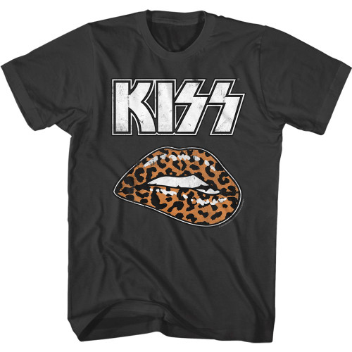 KISS LEOPARD LIP SMOKE s/s tee