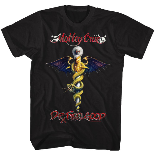 MOTLEY CRUE DR FEEL GOOD  BLACK s/s tee