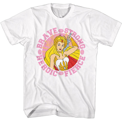 MASTERS OF THE UNIVERSE MOTU SHE RA BRAVE AND STRONG s/s tee