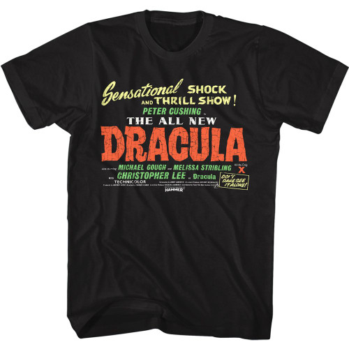 HAMMER HORROR DRACULA SHOCK AND THRILL s/s tee