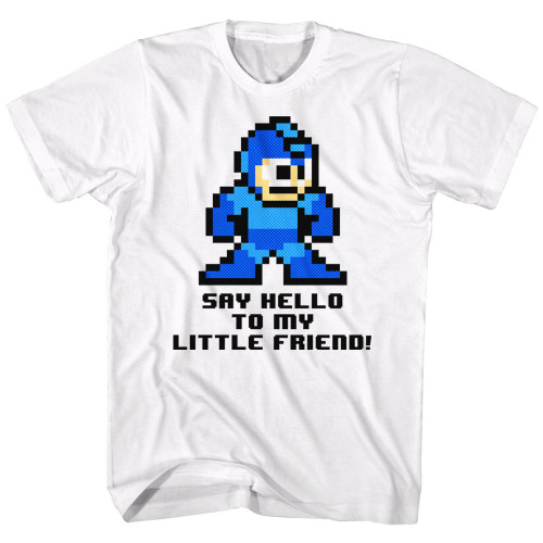 MEGA MAN SAY HELLO TO MY LITTLE FRIEND s/s tee