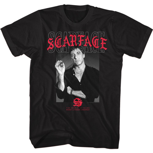 SCARFACE TEXT LAYERING 2 s/s tee