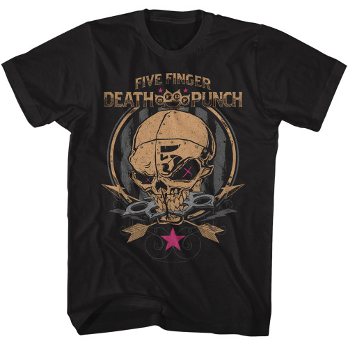 Five Finger Death Punch Skull mens t-shirt