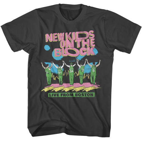 New Kids On The Block Live From Boston Mens s/s tee black