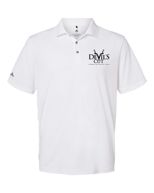 Devil's Cut Logo Polo White