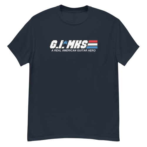 MKS A Real American Guitar Hero Navy Tee