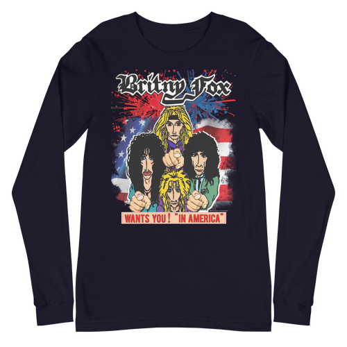 Brinty Fox Wants You Unisex Long Sleeve Tee