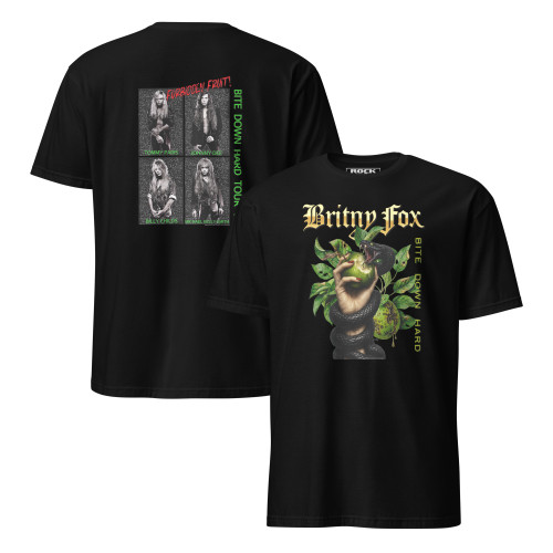 Britny Fox Bite Down Hard Tour 92 Forbidden Fruit Short-Sleeve Unisex T-Shirt
