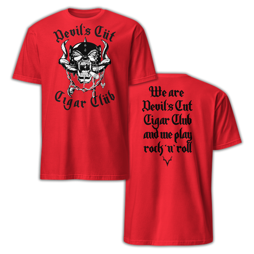 Devil's Cut Cigar Club - MH (Red) - Short-Sleeve Unisex T-Shirt