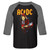 ACDC | Guitar Drip | Mens Black Raglan