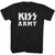 KISS BW KISS ARMY BLACK s/s tee