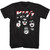 KISS LOGO FACES BLACK s/s tee