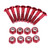 8pcs Brand New Replace Skateboard Truck Hardware Set Longboard Screws Bolts
