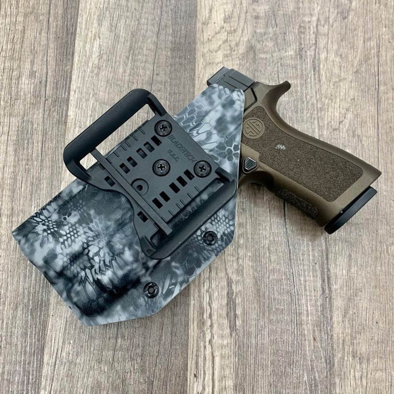Sig P320 Holster With Olight Mini 2 Sig P320 w/ OLight PL 2 Light Bearing Outside Waistband Holster