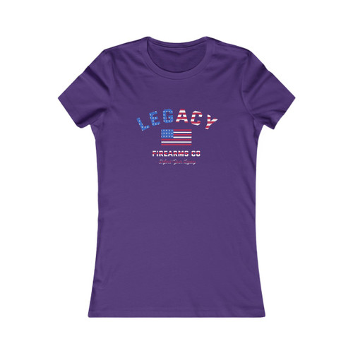 Women's American Flag Tee (MULTIPLE COLORS)