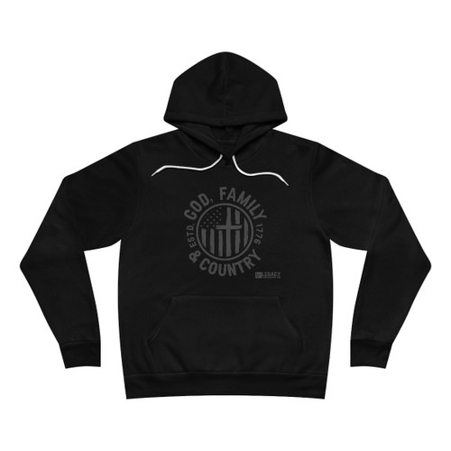 God, Country, and Family Hooded Sweatshirt (MULTIPLE COLORS)