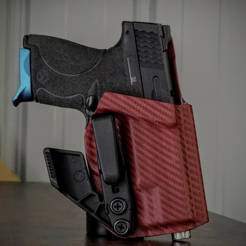 S&W M&P Shield 9/40 Centaur Blood Red Carbon Fiber  Holster