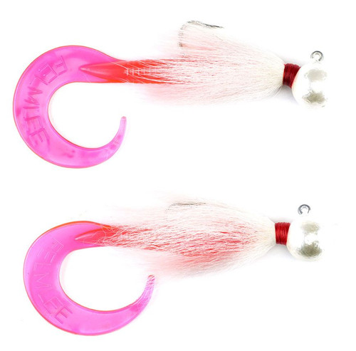 Felmlee Lures Sinking Bass Curltail - 4oz - Pink