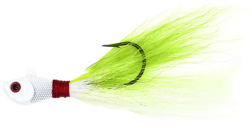 Intent Tackle Pro Series Bucktail - 2oz - White/Chartreuse
