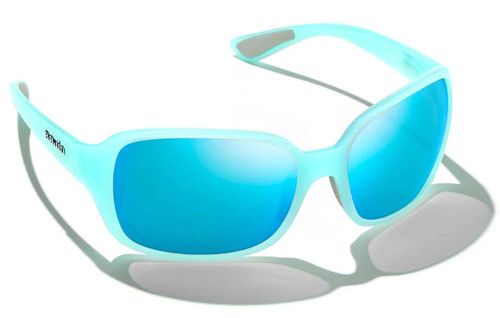 Bajio Balam Sunglasses - Light Blue Gloss Frame/Blue Poly Lens