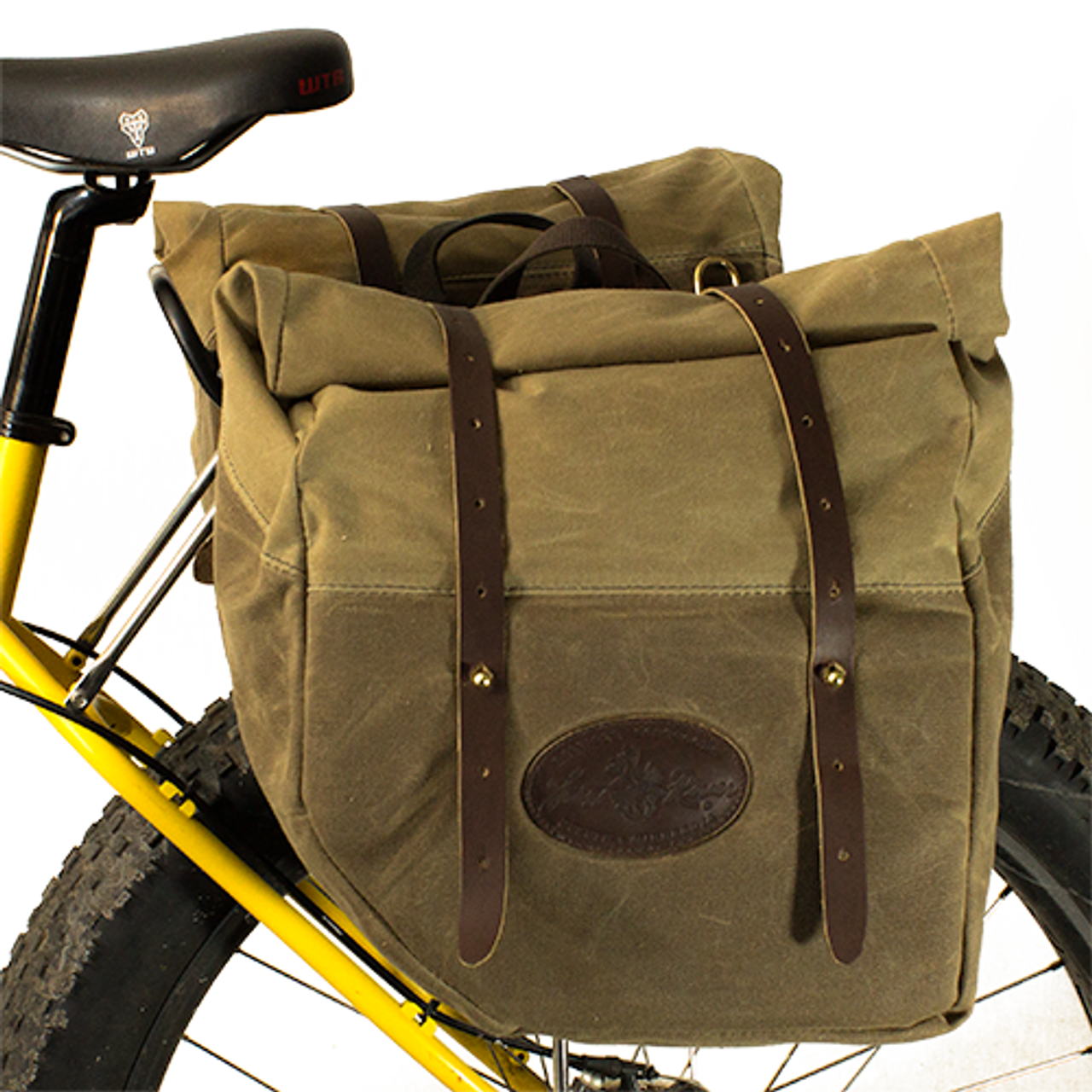 waxed canvas bicycle bags