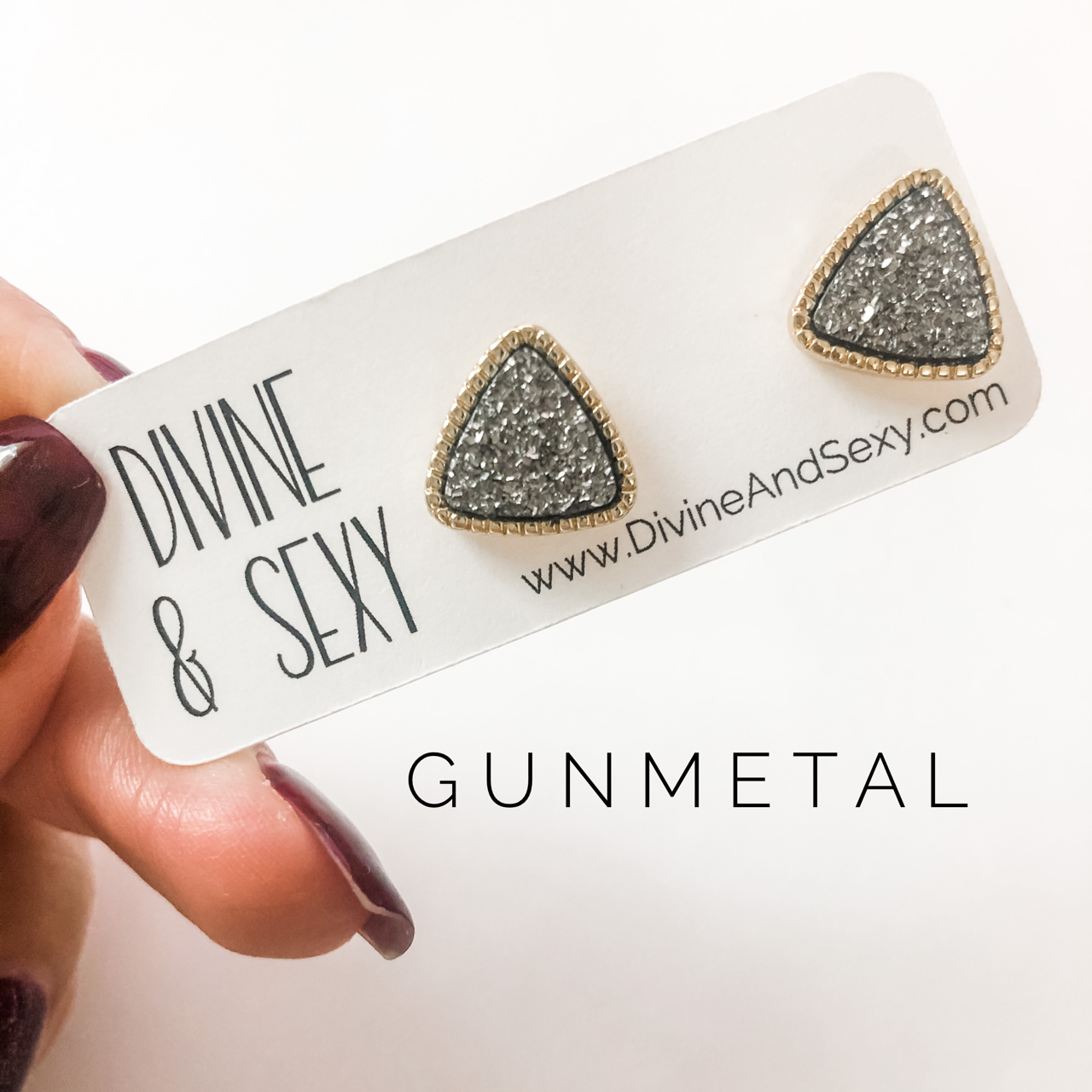 Druzy Stud Earrings (W) - Ready Limited