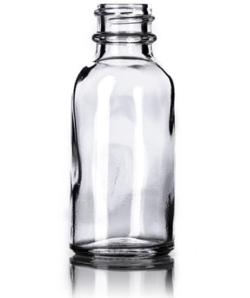 Boston Bottle 1oz Clear 20/400 Glass