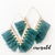 Tassel Bohemian Fringe V Dangle Earrings