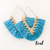 Tassel Bohemian Fringe V Dangle Earrings (W)